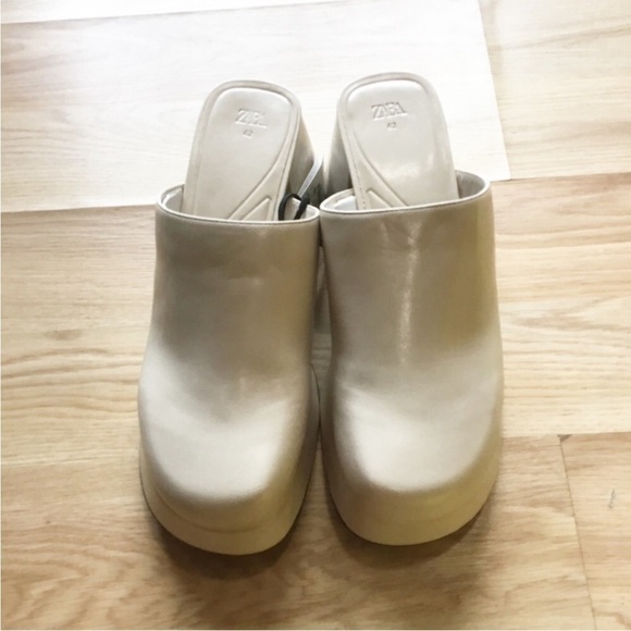 Zara Women’s Wide Chunky Heel Platforms - Picture 1 of 5
